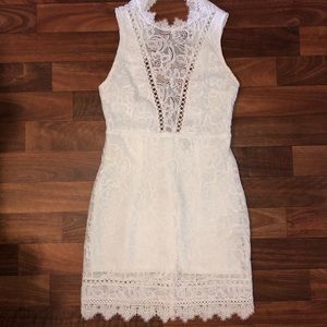 White lace dress